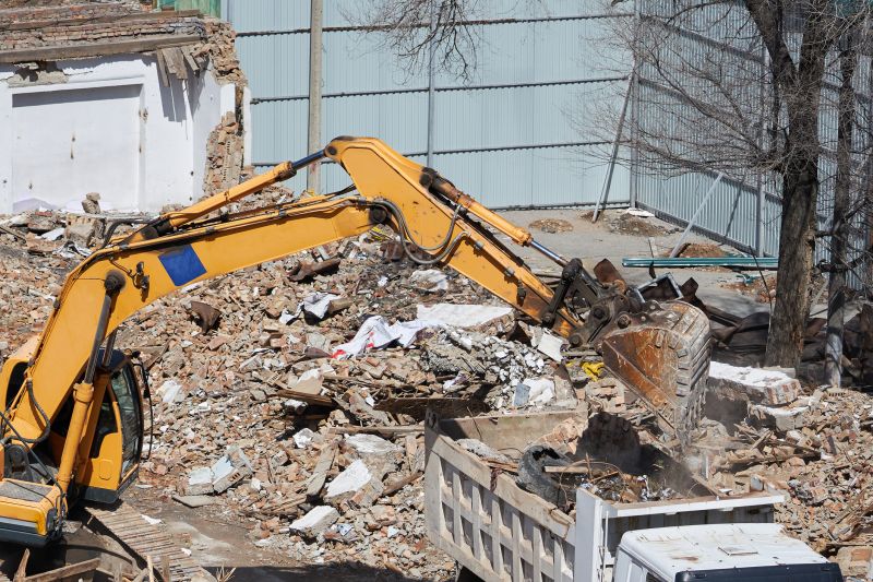Demolition Equipment in Action